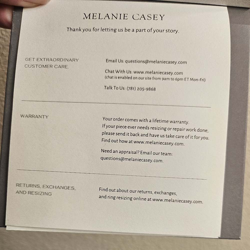 🆕️MELANIE CASEY Overlap Heart Necklace 14K Yellow Gold Diamond - Picture 11 of 11